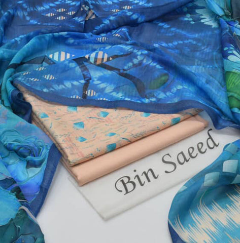 New Arrival 2025 | Bin Saeed Premium Lawn 3PC Suits