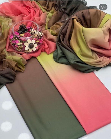 DIGITAL PRINT 3PC SILK UNSTITCHED SUIT