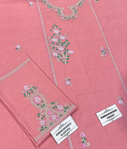 -2PC LAWN EMBROIDERED SHIRT AND EMBROIDERED TROUSER