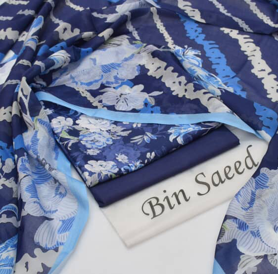 New Arrival 2025 | Bin Saeed Premium Lawn 3PC Suits