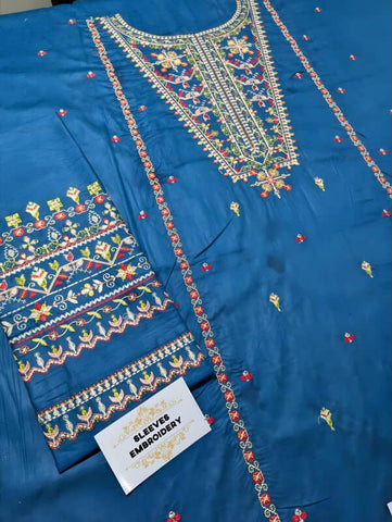 BATIK -2PC LAWN EMBROIDERED SHIRT AND  PLAIN TROUSER