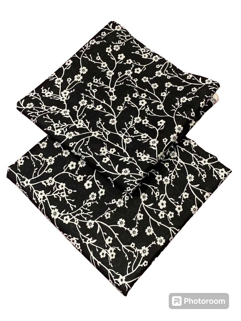 Classic Charm: Black and White Allover Printed Lawn Series