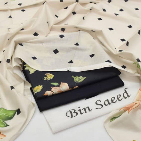 New Arrival 2025 | Bin Saeed Premium Lawn 3PC Suits