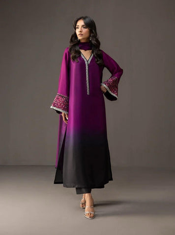DIGITAL PRINT 3PC SILK UNSTITCHED SUIT