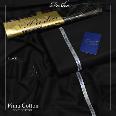 Ultra-Fine Pasha Pima Soft Cotton Fabric – Elegant Summer Wear (4.5m, L-A Finish, With Accessories)