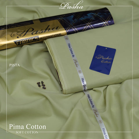Ultra-Fine Pasha Pima Soft Cotton Fabric – Elegant Summer Wear (4.5m, L-A Finish, With Accessories)