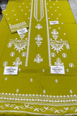 URGE -2PC LAWN EMBROIDERED SHIRT AND EMBROIDERED TROUSER