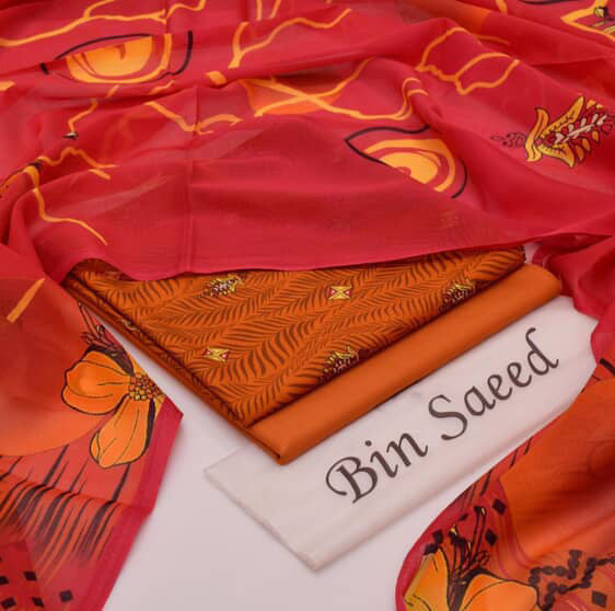 New Arrival 2025 | Bin Saeed Premium Lawn 3PC Suits
