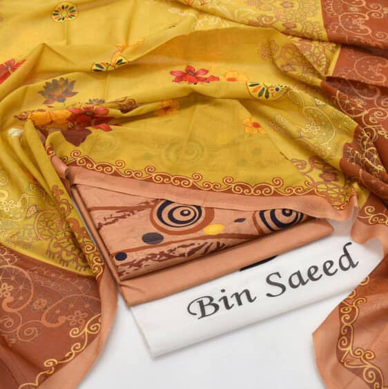 New Arrival 2025 | Bin Saeed Premium Lawn 3PC Suits