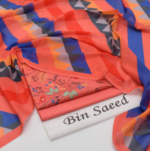 New Arrival 2025 | Bin Saeed Premium Lawn 3PC Suits