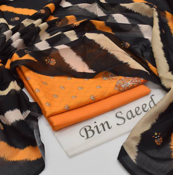 New Arrival 2025 | Bin Saeed Premium Lawn 3PC Suits