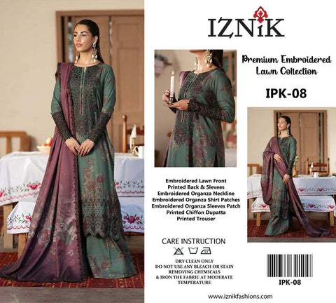 IZNIK Lawn Collection – New Arrival IPK-08