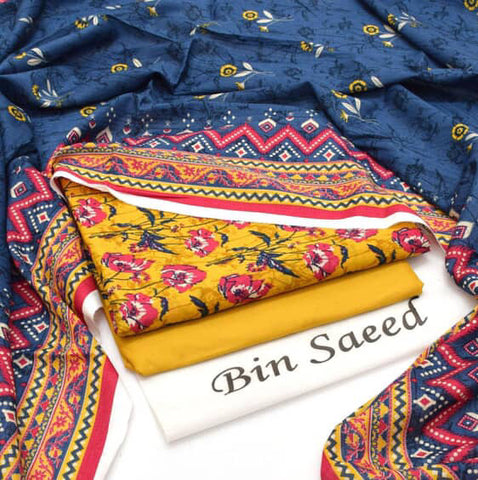 New Arrival 2025 | Bin Saeed Premium Lawn 3PC Suits