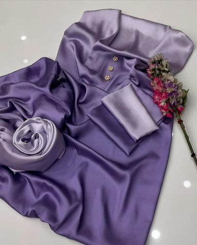 DIGITAL PRINT 3PC SILK UNSTITCHED SUIT