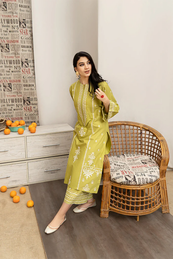 URGE -2PC LAWN EMBROIDERED SHIRT AND EMBROIDERED TROUSER