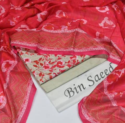 New Arrival 2025 | Bin Saeed Premium Lawn 3PC Suits