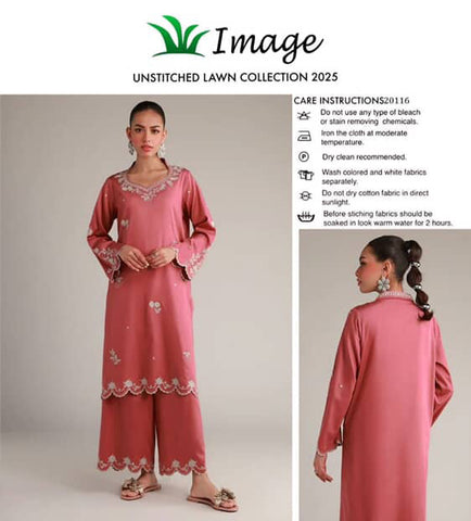 -2PC LAWN EMBROIDERED SHIRT AND  EMBROIDERED TROUSER