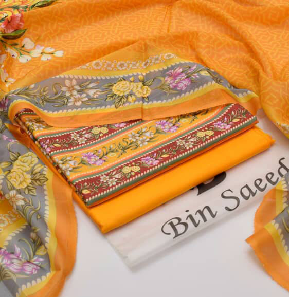 New Arrival 2025 | Bin Saeed Premium Lawn 3PC Suits