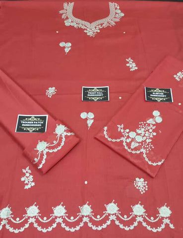 -2PC LAWN EMBROIDERED SHIRT AND  EMBROIDERED TROUSER