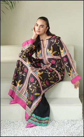 DIGITAL PRINT 3PC SILK UNSTITCHED SUIT