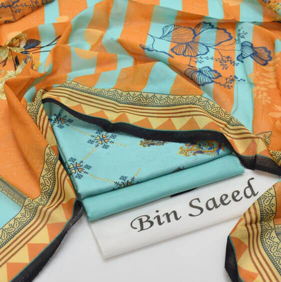 New Arrival 2025 | Bin Saeed Premium Lawn 3PC Suits
