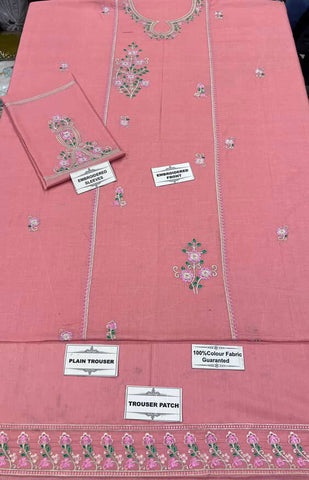 -2PC LAWN EMBROIDERED SHIRT AND EMBROIDERED TROUSER