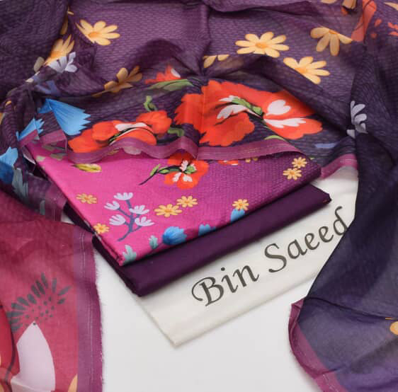 New Arrival 2025 | Bin Saeed Premium Lawn 3PC Suits