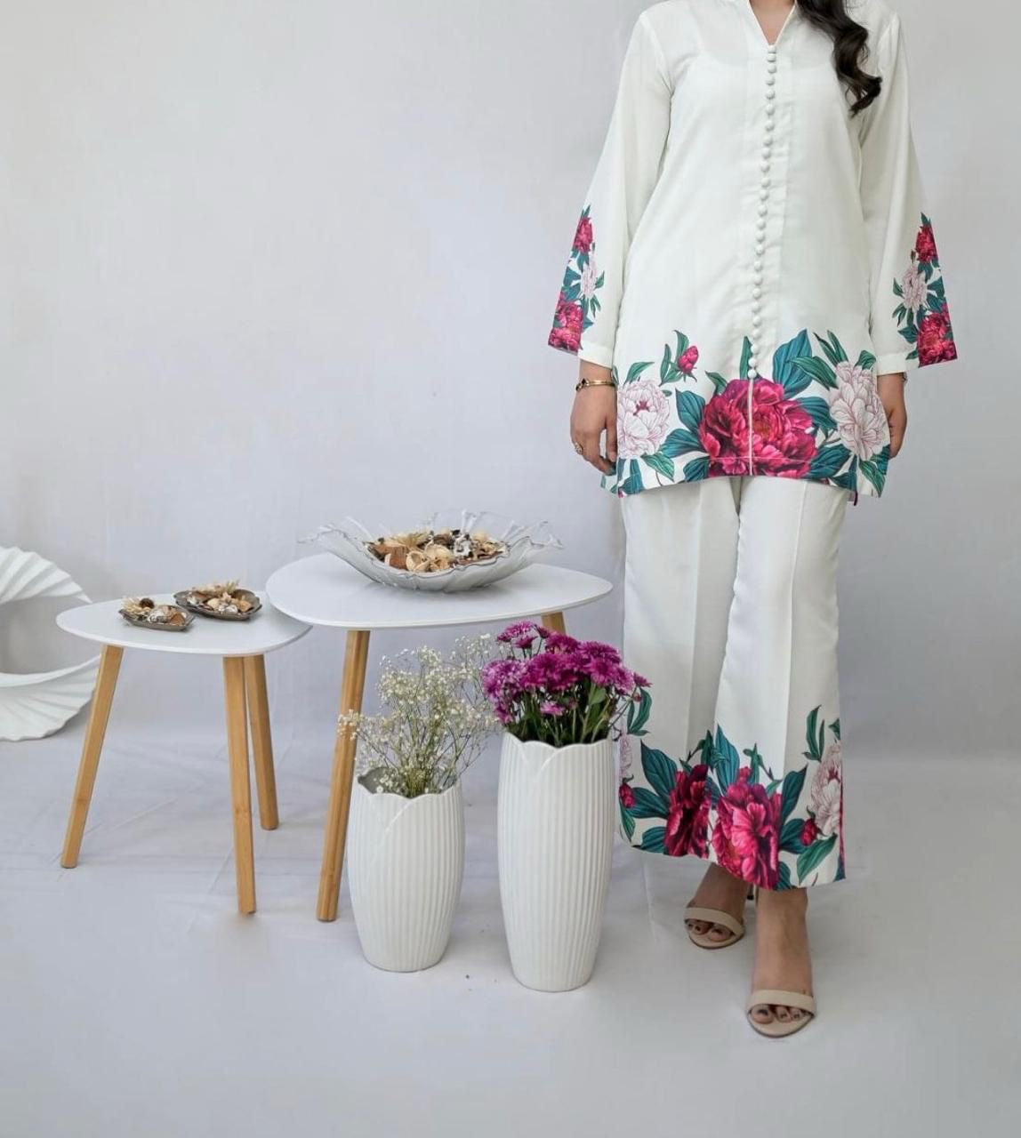 DIGITAL PRINT 3PC SILK UNSTITCHED SUIT