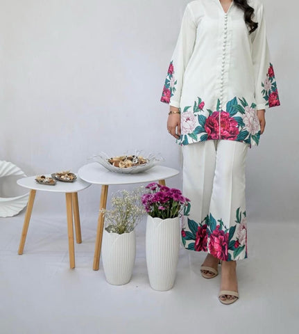 DIGITAL PRINT 3PC SILK UNSTITCHED SUIT