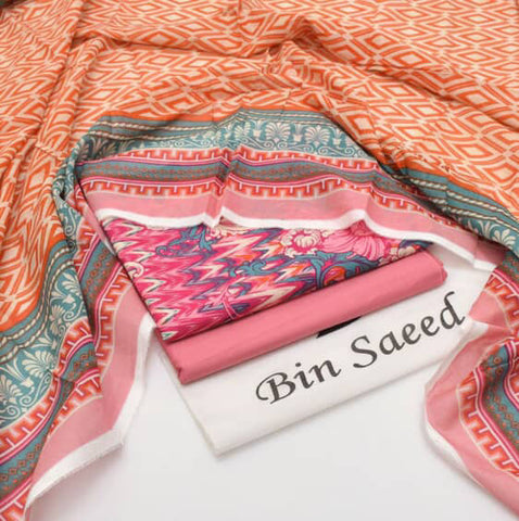 New Arrival 2025 | Bin Saeed Premium Lawn 3PC Suits