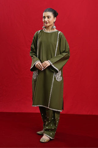 URGE -2PC LAWN EMBROIDERED SHIRT AND EMBROIDERED TROUSER