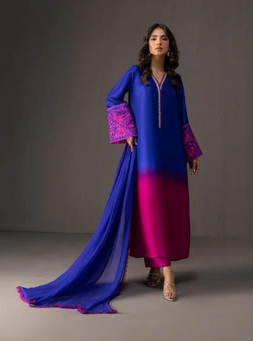 DIGITAL PRINT 3PC SILK UNSTITCHED SUIT