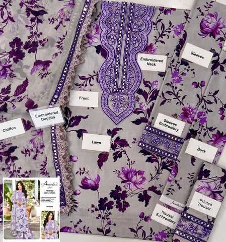 Aneela’s Collection – Premium Lawn & Chiffon