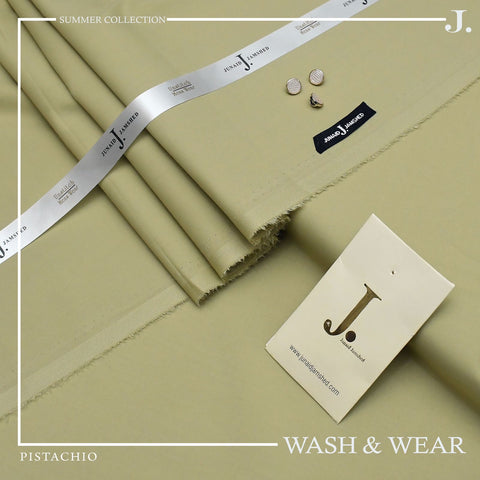 "Pure Comfort, Pure Style: The 2025 Men's Premium 100% Pure Wash & Wear Collection for All Seasons"-PISTACHIO