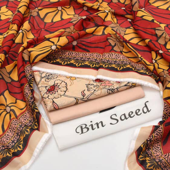 New Arrival 2025 | Bin Saeed Premium Lawn 3PC Suits