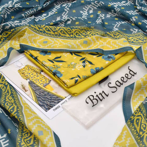 New Arrival 2025 | Bin Saeed Premium Lawn 3PC Suits