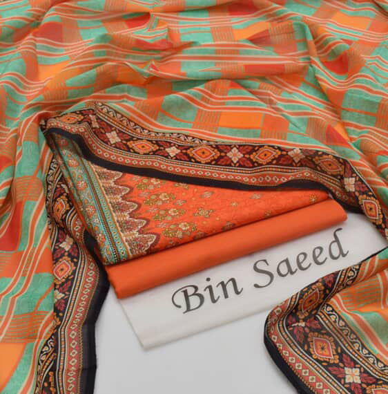 New Arrival 2025 | Bin Saeed Premium Lawn 3PC Suits