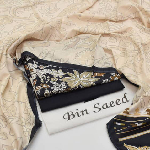 New Arrival 2025 | Bin Saeed Premium Lawn 3PC Suits
