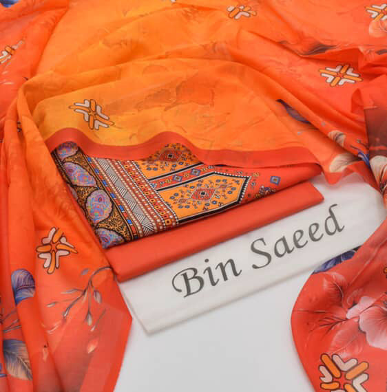 New Arrival 2025 | Bin Saeed Premium Lawn 3PC Suits