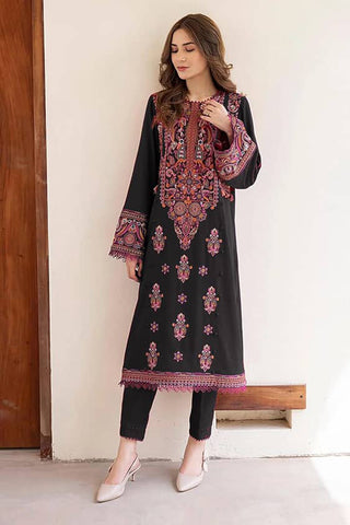 2PC LAWN EMBROIDERED SHIRT AND PLAIN TROUSER