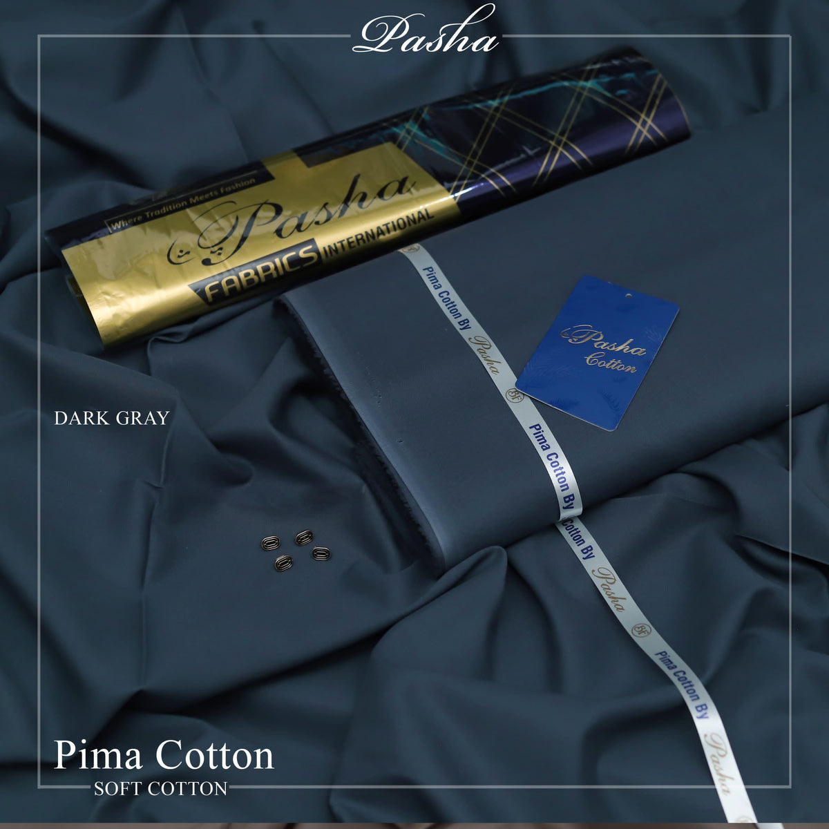 Ultra-Fine Pasha Pima Soft Cotton Fabric – Elegant Summer Wear (4.5m, L-A Finish, With Accessories)
