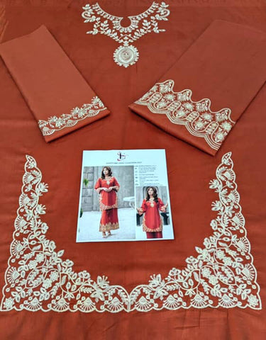 -2PC LAWN EMBROIDERED SHIRT AND EMBROIDERED TROUSER