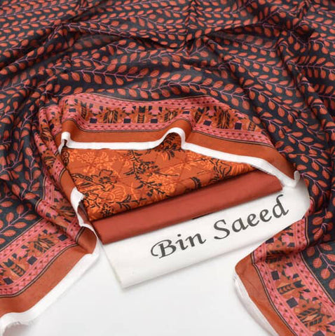 New Arrival 2025 | Bin Saeed Premium Lawn 3PC Suits