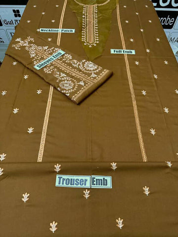 BATIK -2PC LAWN EMBROIDERED SHIRT AND EMBROIDERED TROUSER