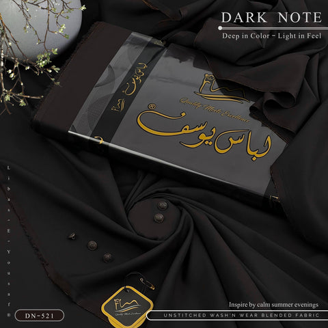 DARK NOTE – Premium Summer Wash’n Wear 100% Super Fine Fabric (DOUBLE TONE DARK BURGENDY BLACK)