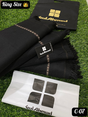 Gulahmed Exclusive Wool Shawl Special Black