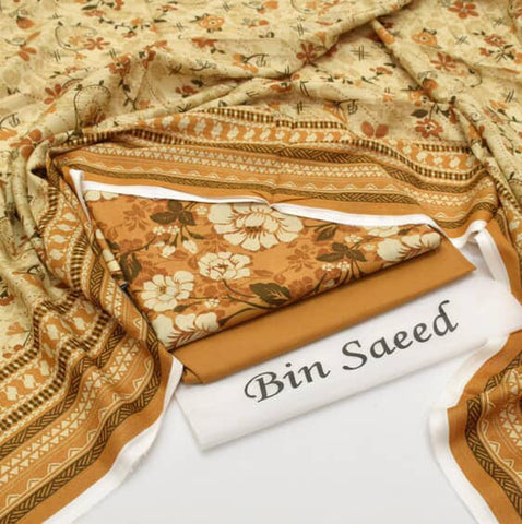 New Arrival 2025 | Bin Saeed Premium Lawn 3PC Suits