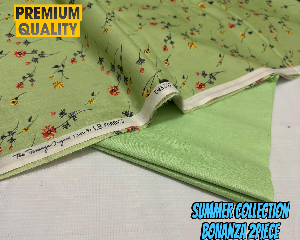 "IB Bonanza Lawn 2025 – Signature Digital Print 2PC Set | Luxury 90/70 Edition"