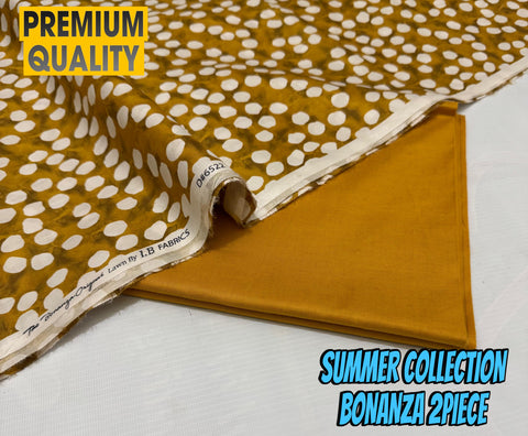 "IB Bonanza Lawn 2025 – Signature Digital Print 2PC Set | Luxury 90/70 Edition"