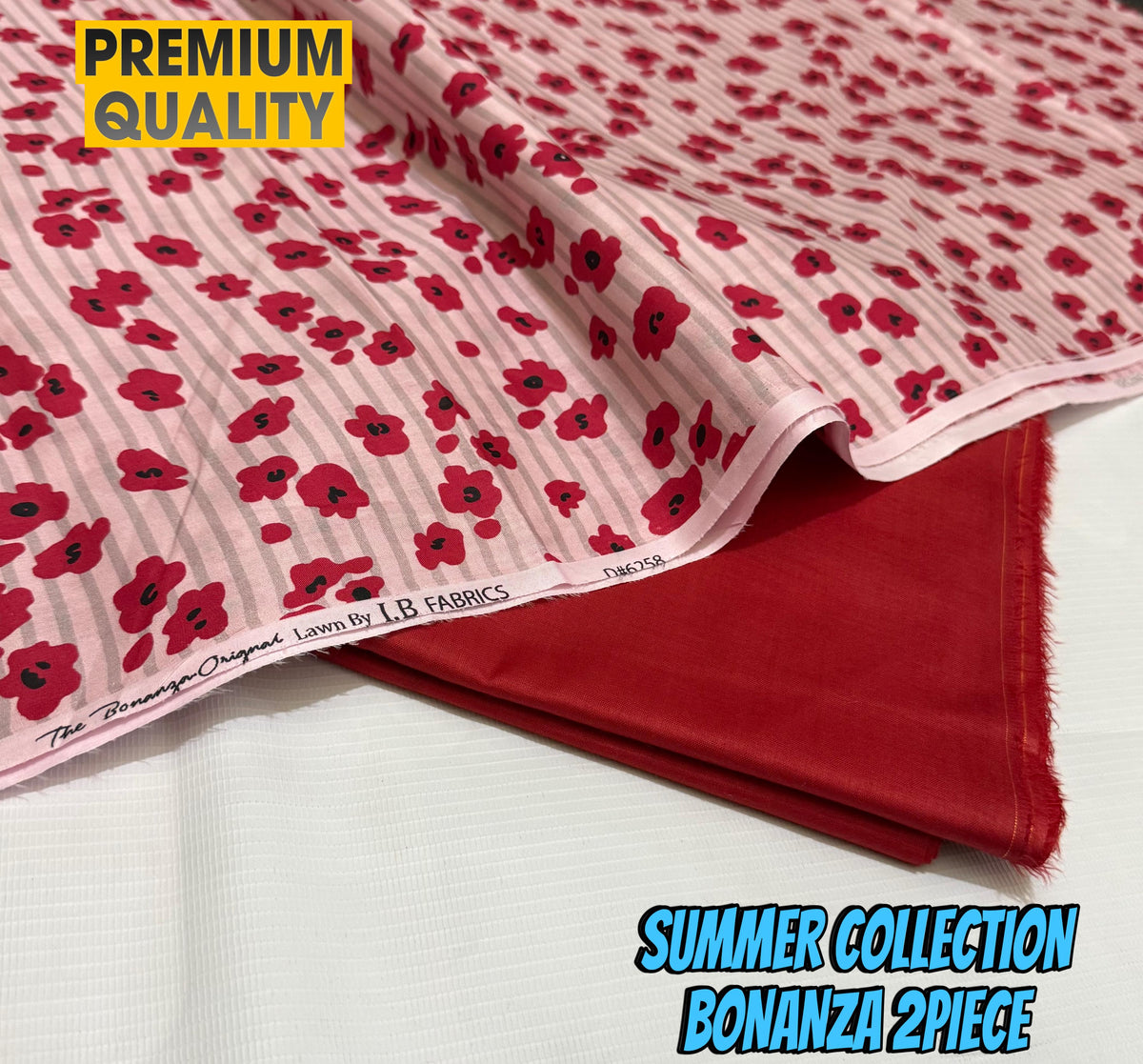 "IB Bonanza Lawn 2025 – Signature Digital Print 2PC Set | Luxury 90/70 Edition"